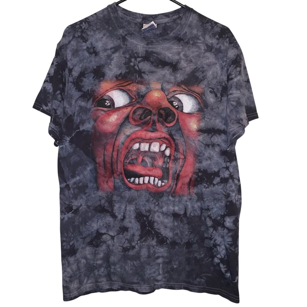 2014 King Crimson Prog Rock Graphic Print Tie Dye Concert Shirt M